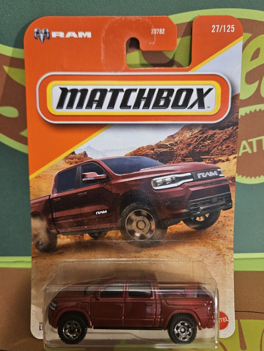 Matchbox Burgundy 2025 RAM Pickup Truck